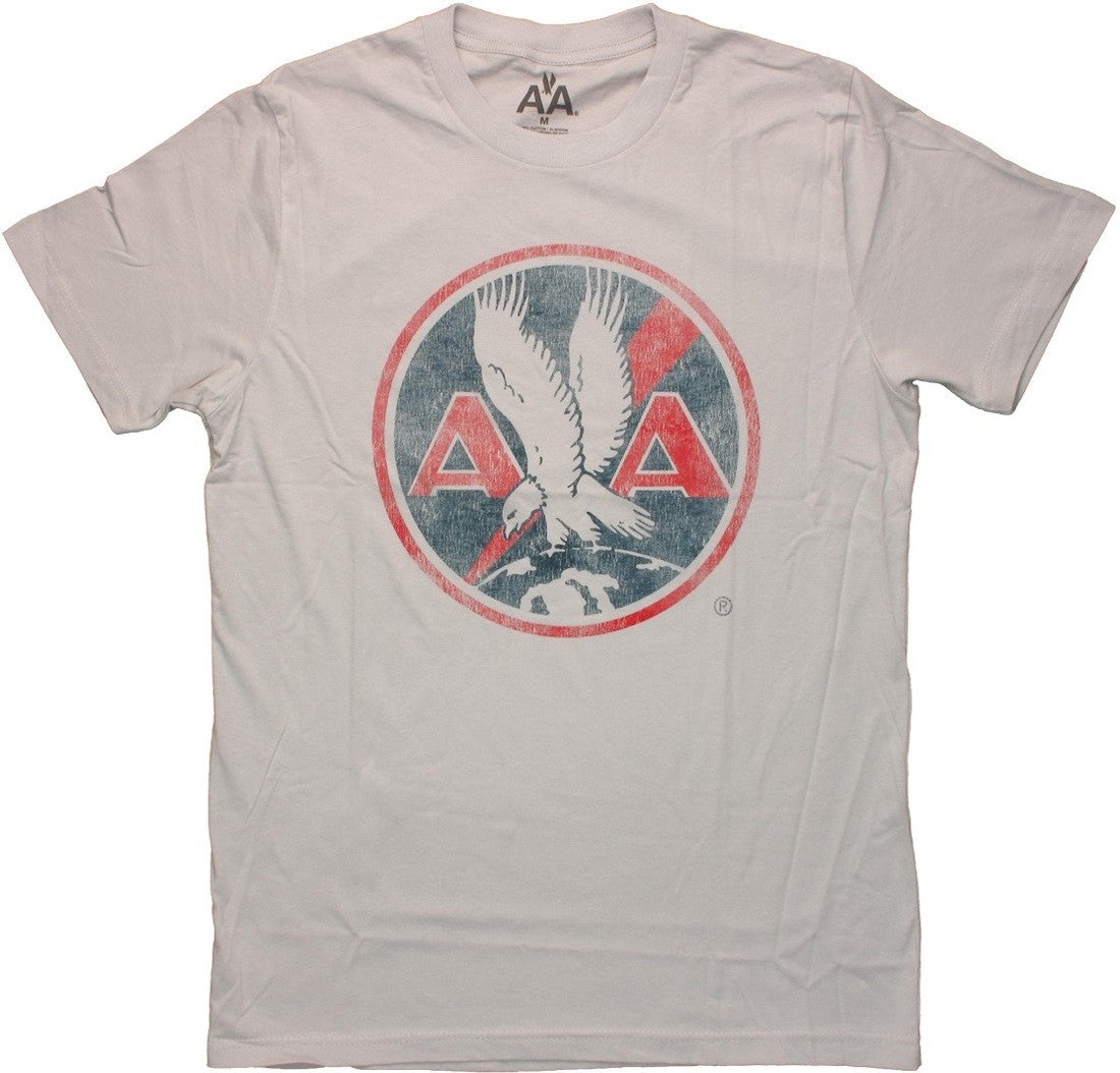 American Airlines Vintage Logo Gray T Shirt