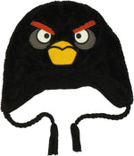 Angry Birds Black Plush Lapland Beanie