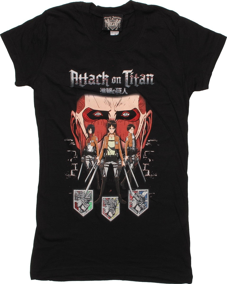 Attack on Titan Trio Crests Baby Tee