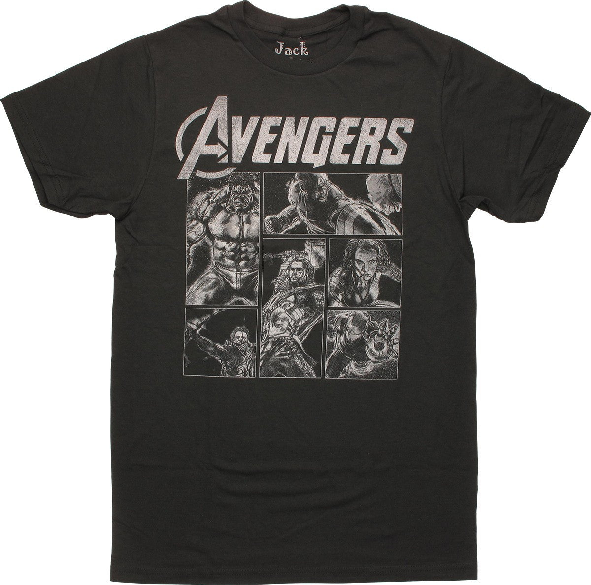 Avengers Age of Ultron Hero Sketches T-Shirt Sheer