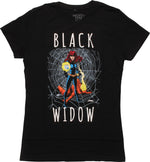 Avengers Black Widow Fanfare Juniors T-Shirt