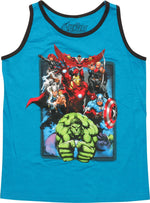 Avengers Heroes Ringer Youth Tank Top