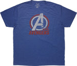Avengers Logo Red White Blue T-Shirt