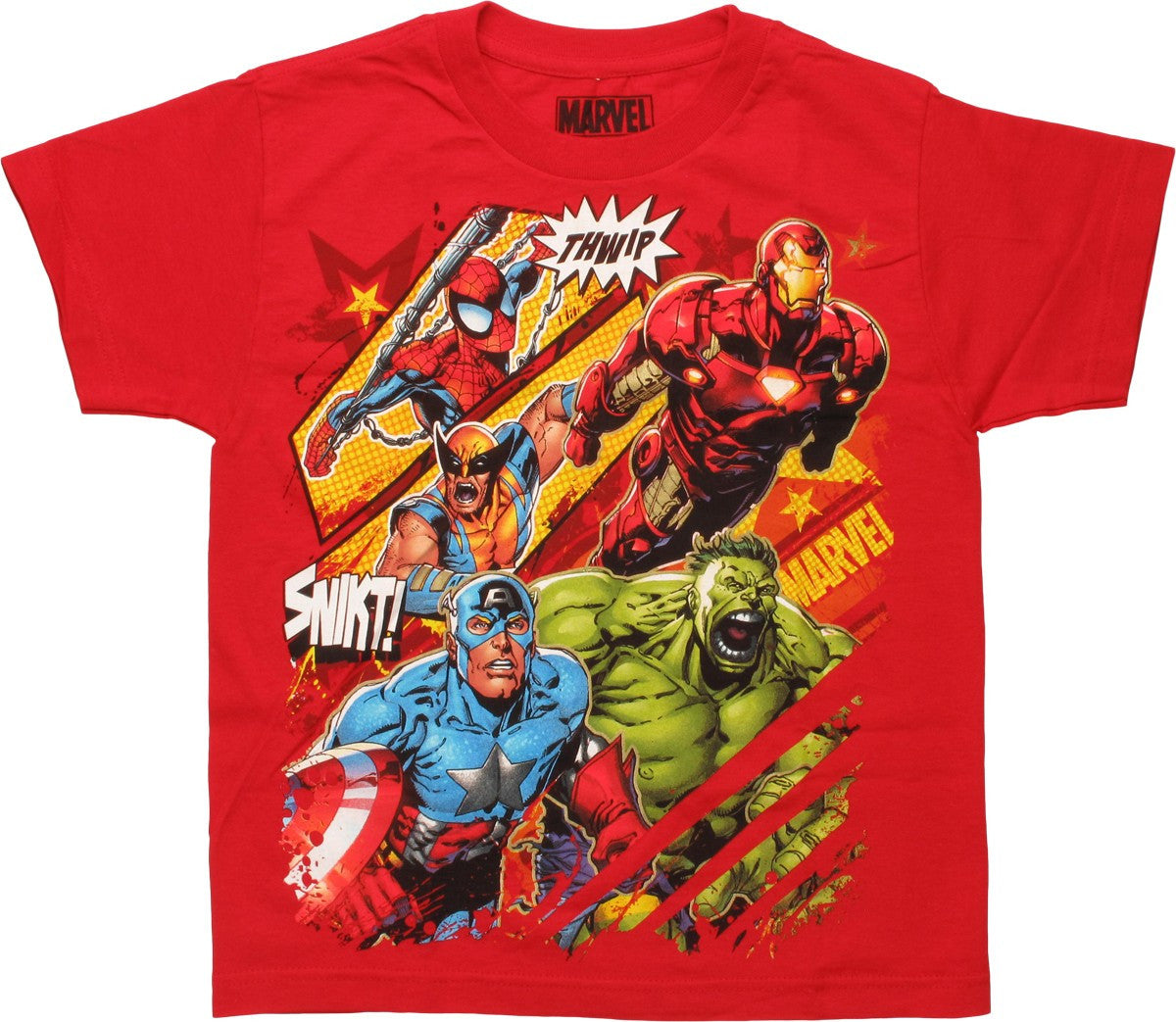 Avengers Marvel Thwip Snikt Flying Youth T-Shirt