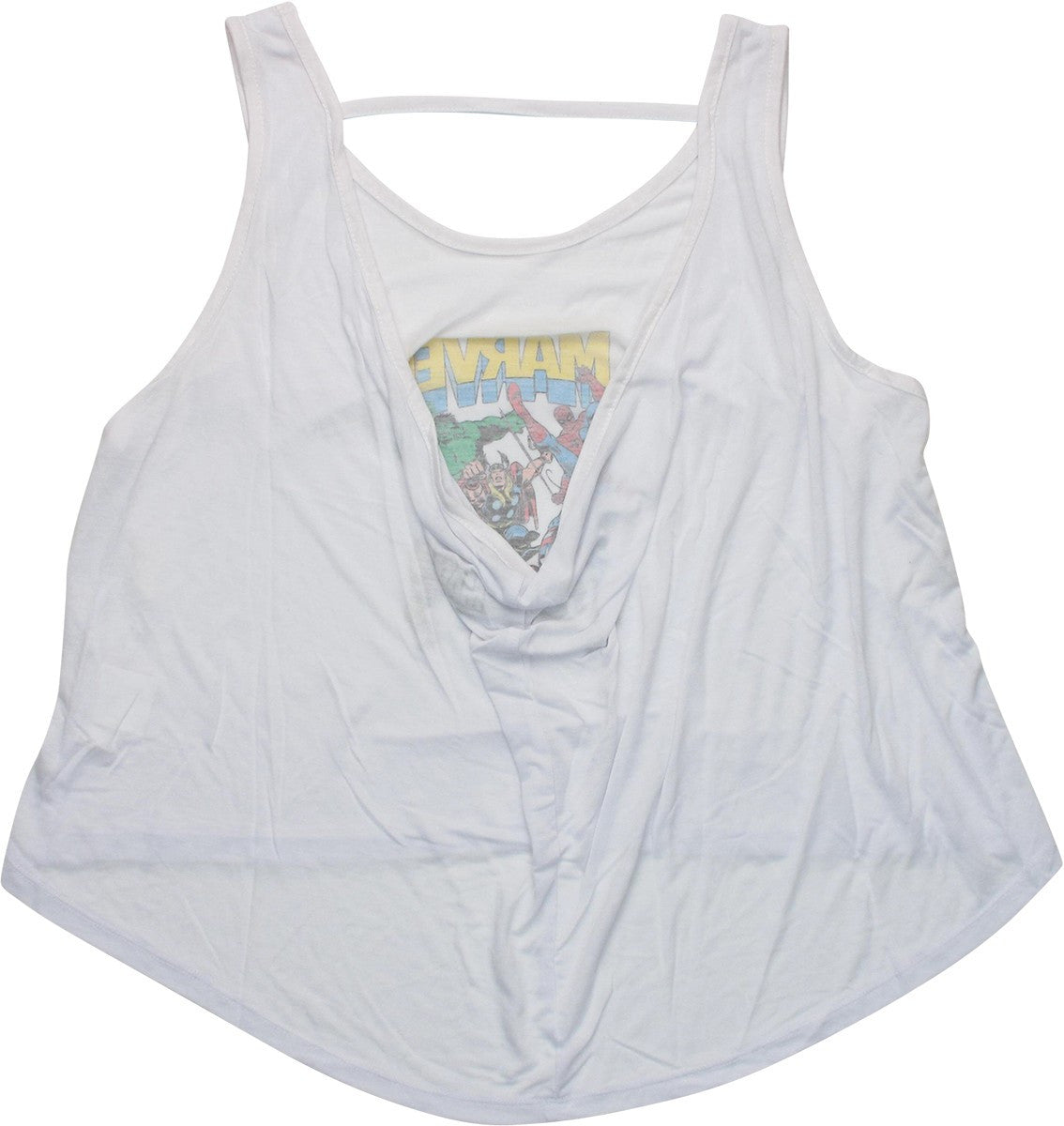 Avengers Marvel Group Low Back Juniors Tank Top