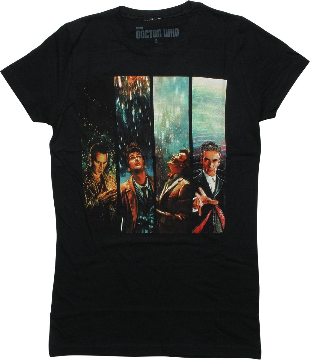 Doctor Who Four Doctors AliceXZ Juniors T-Shirt