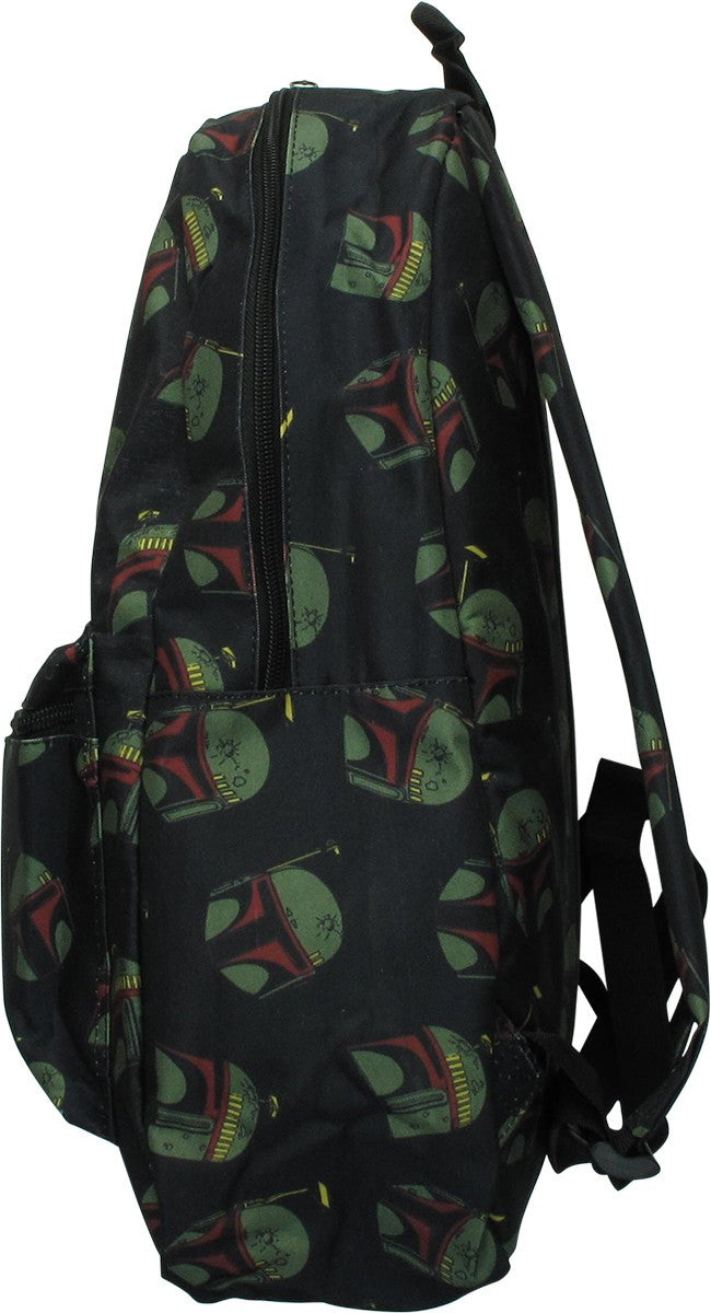 Star Wars Boba Fett Helmet Allover Print Backpack