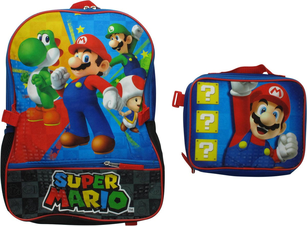 Super Mario and Friends Lunch Bag Backpack