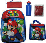 Super Mario Characters 5 Piece Backpack Set