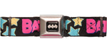 Batgirl Name Stars Seatbelt Belt