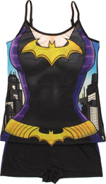 Batgirl Suit Cami and Shorts Junior Pajama Set