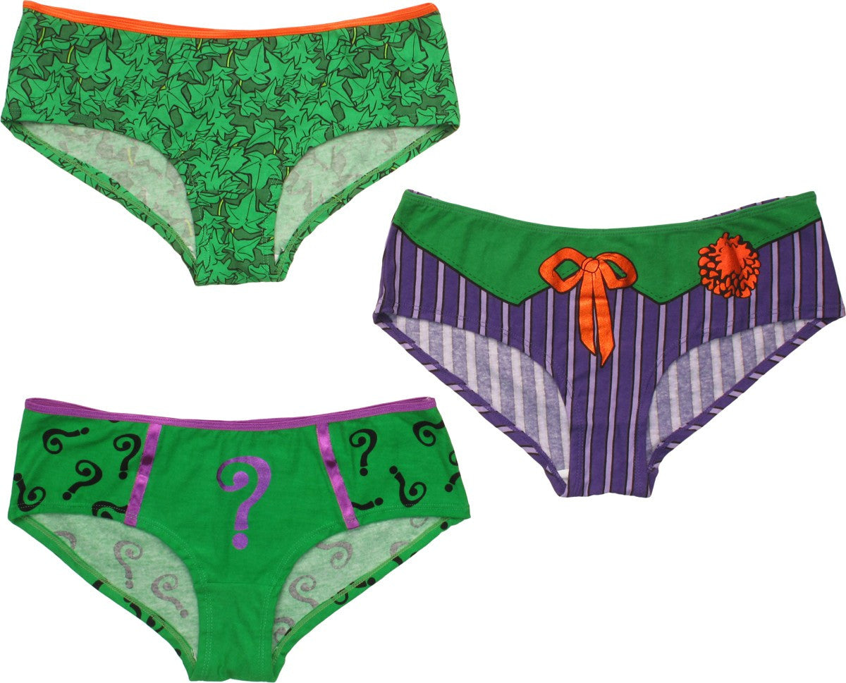 Batman Arkham Villains 3 Pack Panty Set