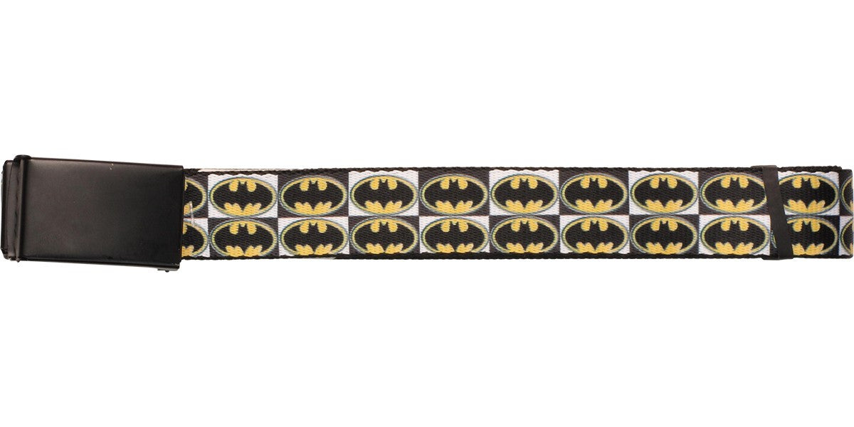 Batman Checker Board Logos Mesh Belt