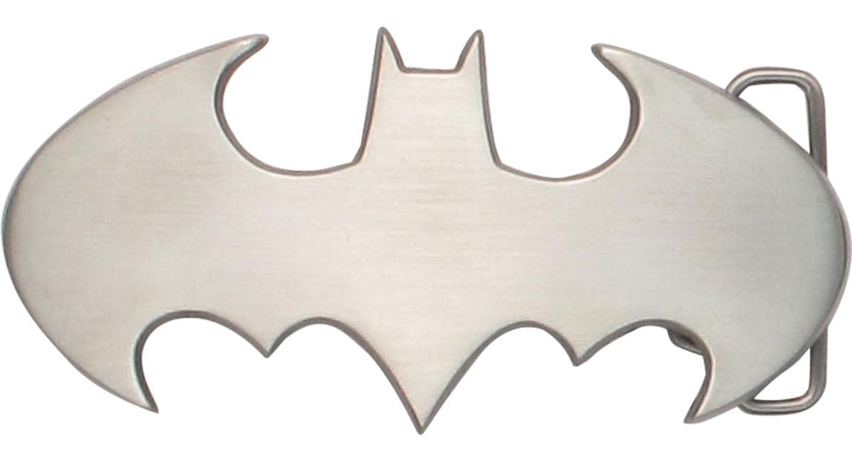 Batman Gray Brushed Logo Buckle