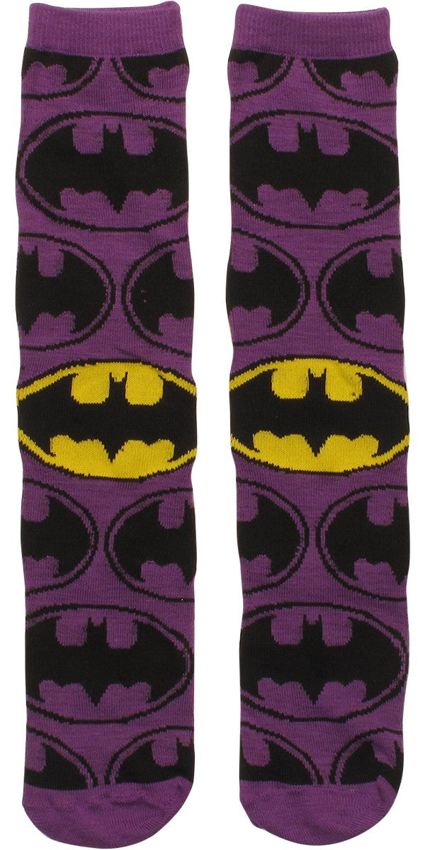 Batman Logo All Over Crew Socks