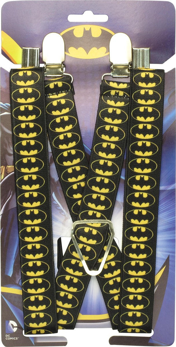 Batman Logo Stack Black Suspenders