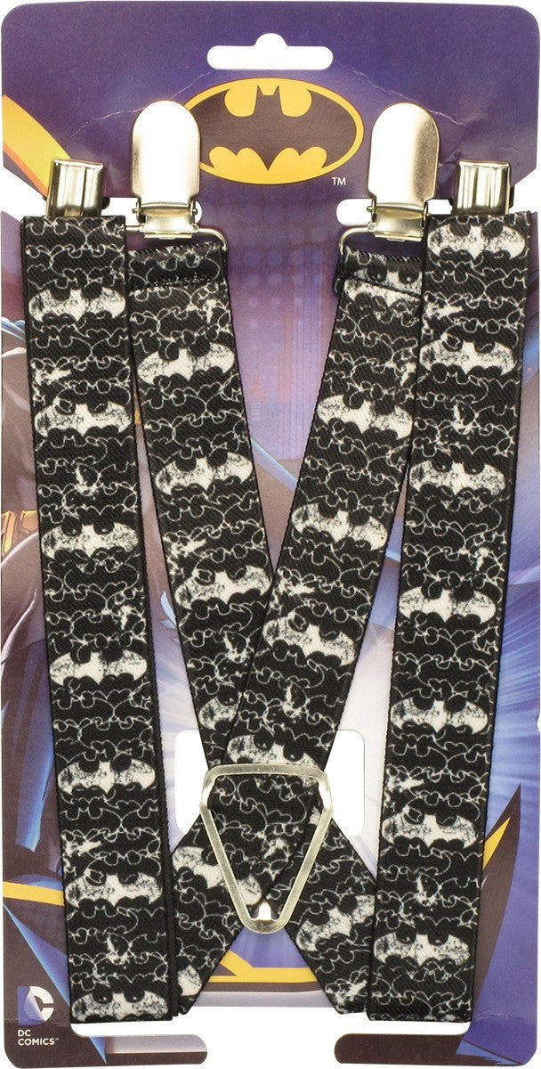 Batman Outline Stencil Logos Suspenders