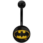Batman Oval Logo Belly Ring