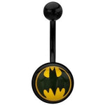 Batman Round Logo Belly Ring
