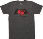 Batman v Superman Rough Logo T-Shirt