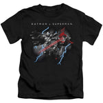 Batman v Superman Storm Fight Juvenile T Shirt