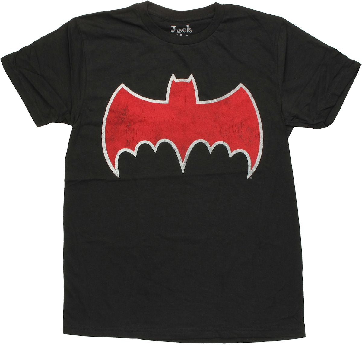 Batman Vintage Batmobile Logo T Shirt Sheer