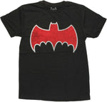 Batman Vintage Batmobile Logo T Shirt Sheer