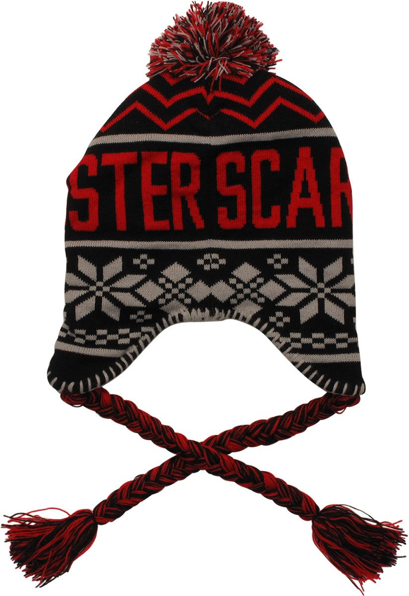 Flash Scarlet Speedster Pom Lapland Tassel Beanie