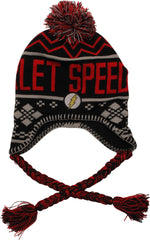 Flash Scarlet Speedster Pom Lapland Tassel Beanie