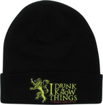 Game of Thrones I Drink & Know Things Cuff Beanie