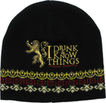 Game of Thrones I Drink and Know Pattern Beanie