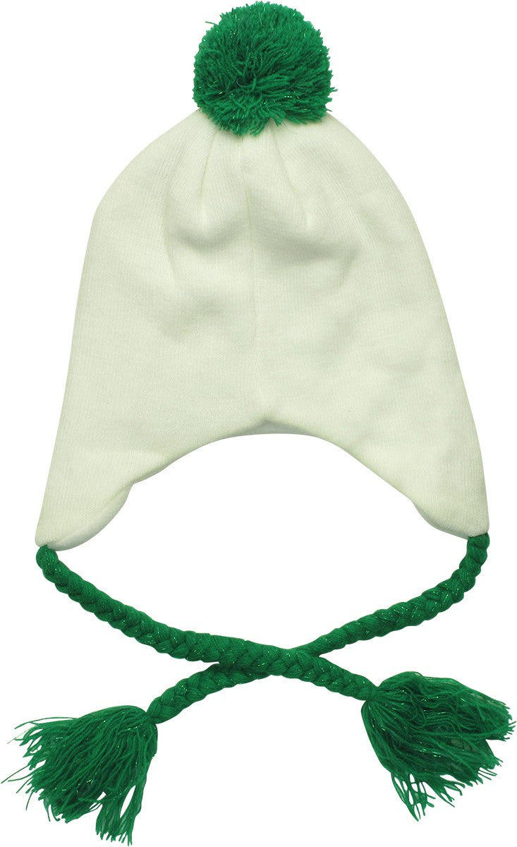 Super Mario 1 Up Pom Tasseled Laplander Beanie