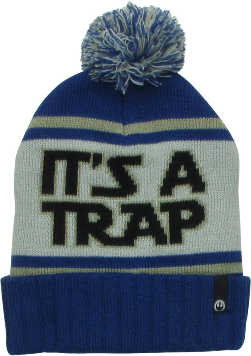 Star Wars It's A Trap Cuff Pom Beanie
