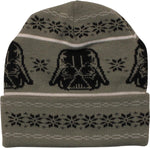 Star Wars Darth Vader Helmet Knit Gray Cuff Beanie