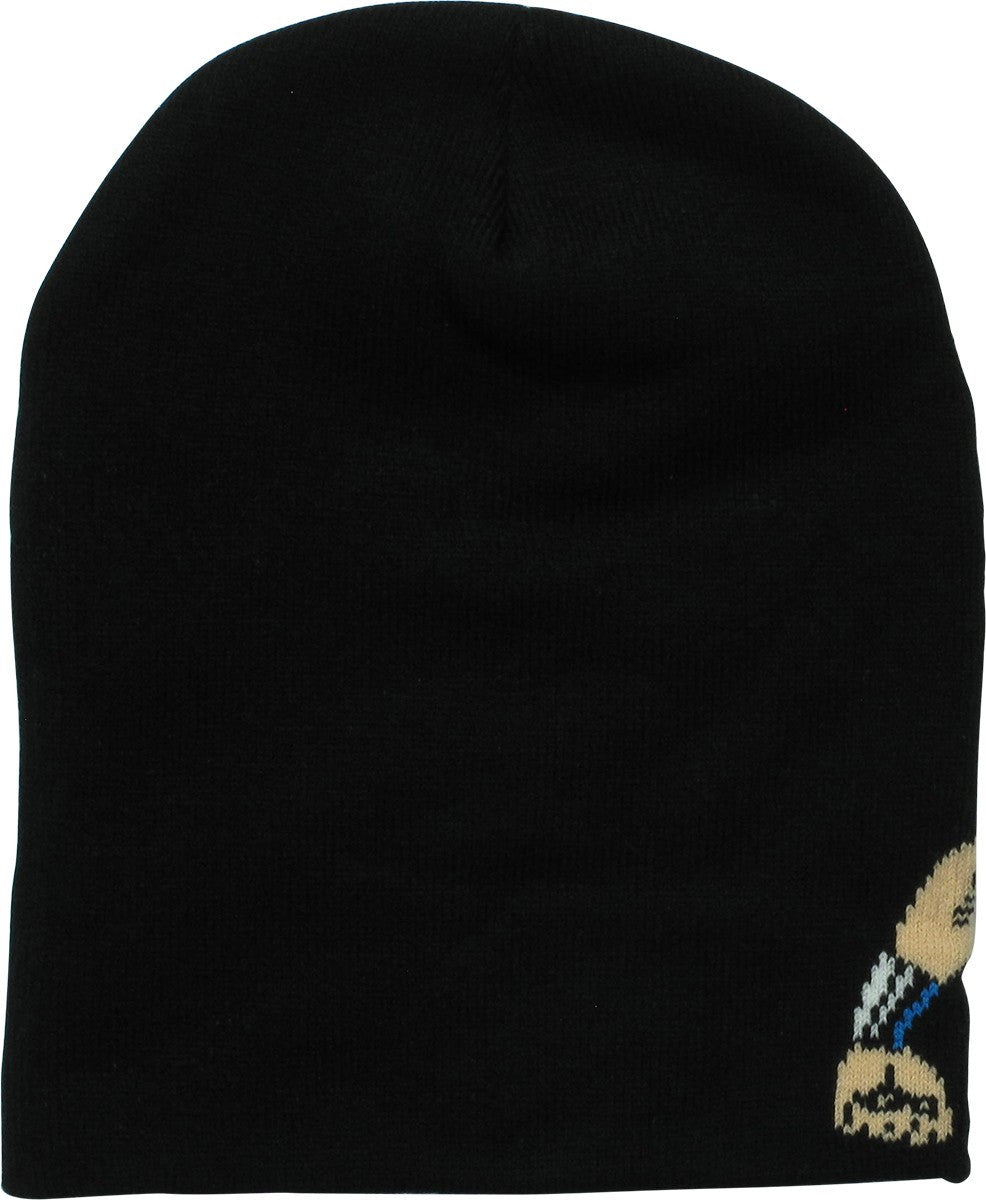 Wonder Woman Pose Jacquard Knit Slouch Beanie