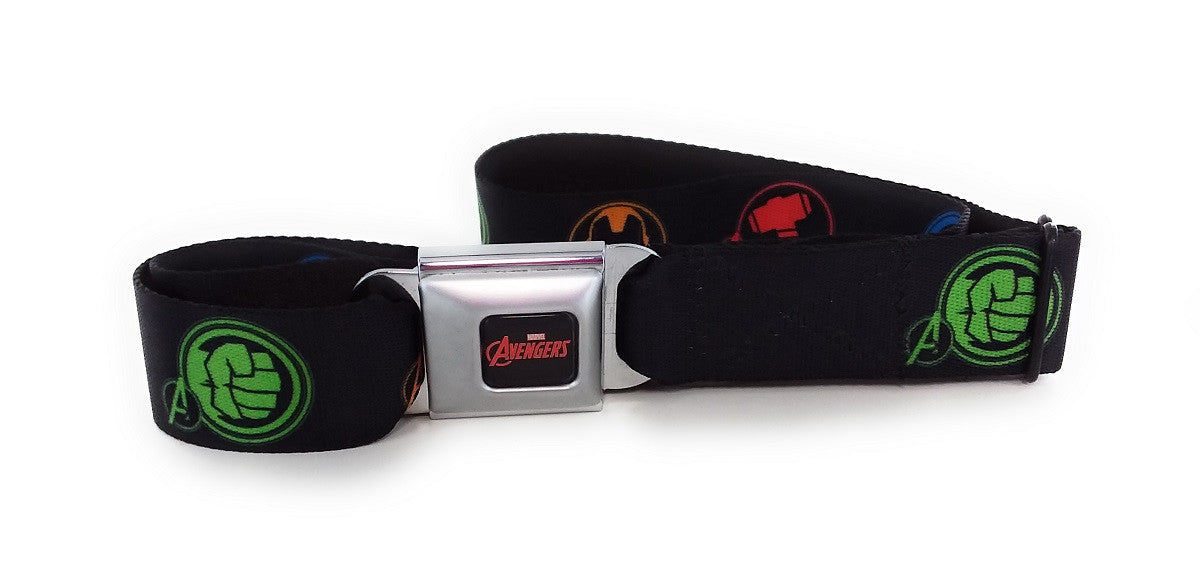 Avengers Hero Logos Wrap Seatbelt Belt