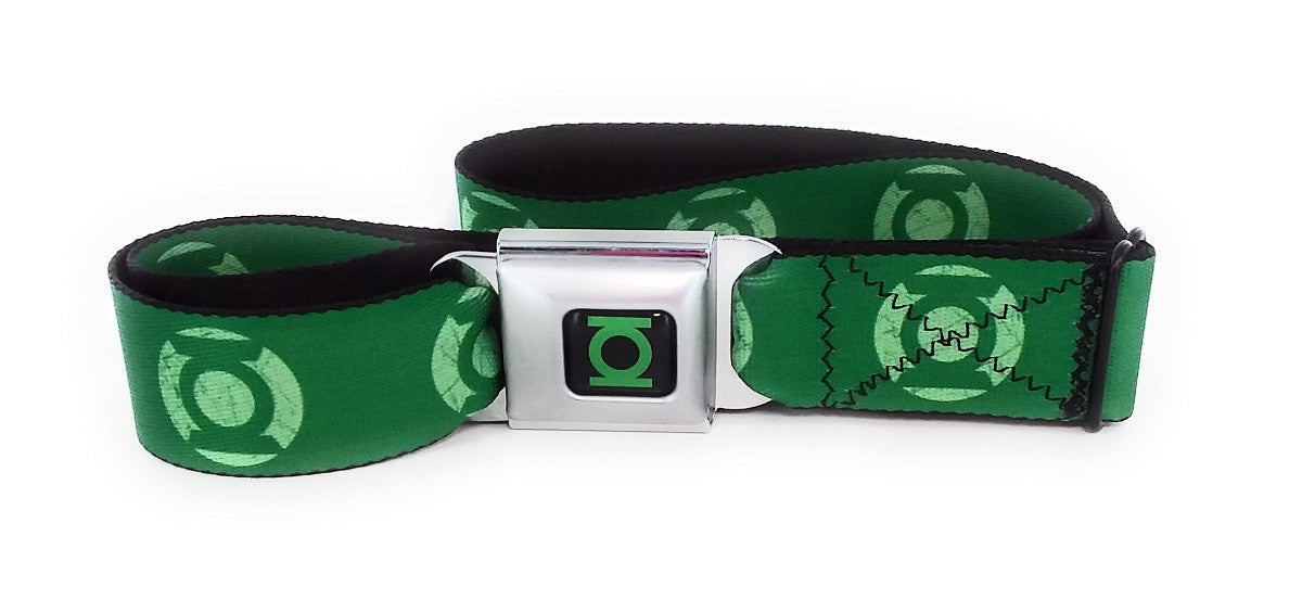 Green Lantern Logo Wrap Seatbelt Belt