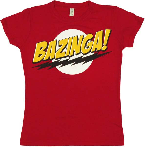 Big Bang Theory Bazinga Juniors T-Shirt