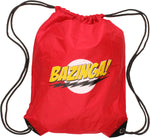 Big Bang Theory Bazinga Red Drawstring Backpack