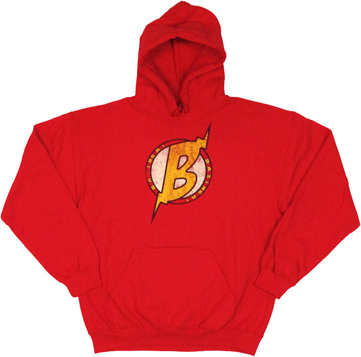 Big Bang Theory Bolted B Red Hoodie