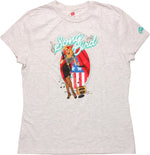 Black Canary Song Bird Bombshell Ladies T-Shirt