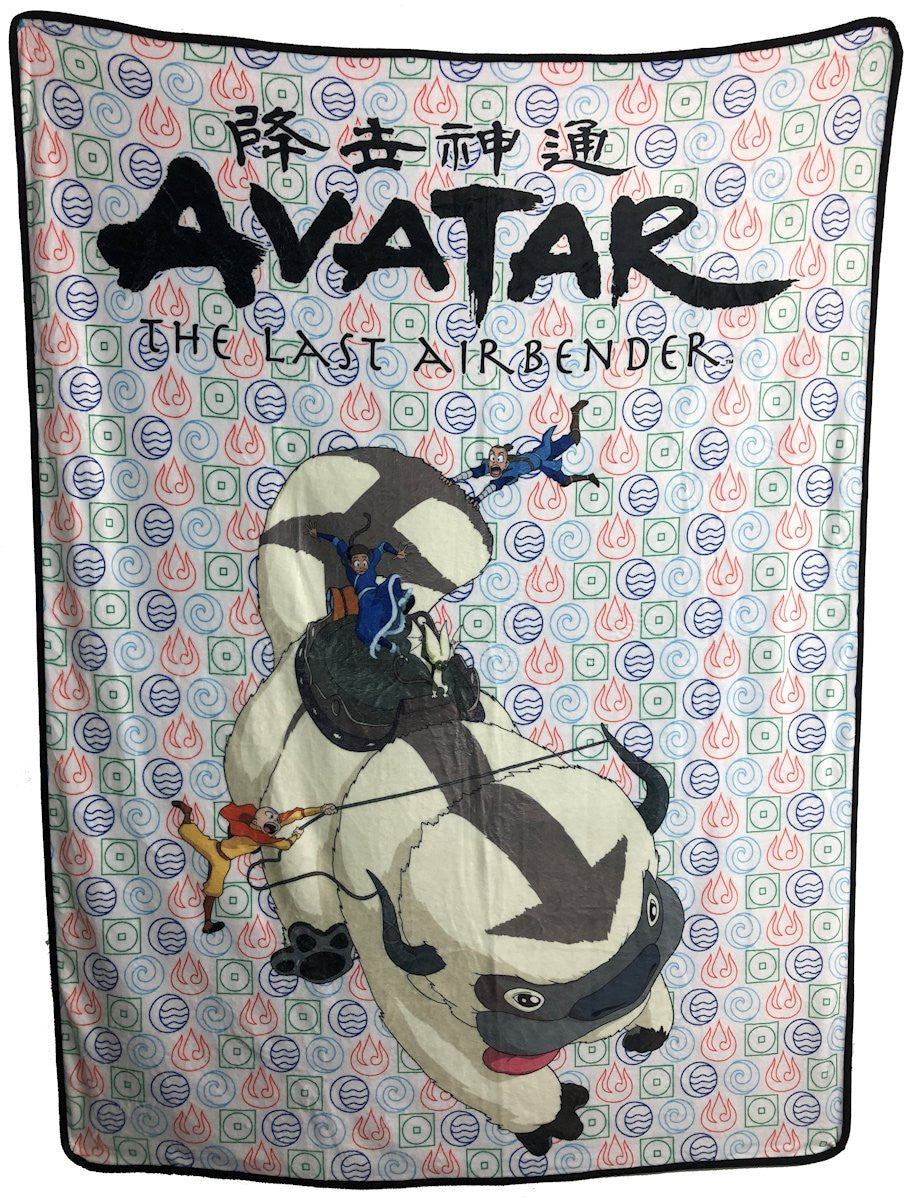 Avatar Last Airbender Appa Ride Fleece Blanket