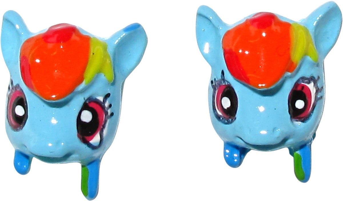 My Little Pony Rainbow Dash 3D Head Stud Earrings