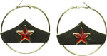 Wonder Woman Star Hoop Earrings