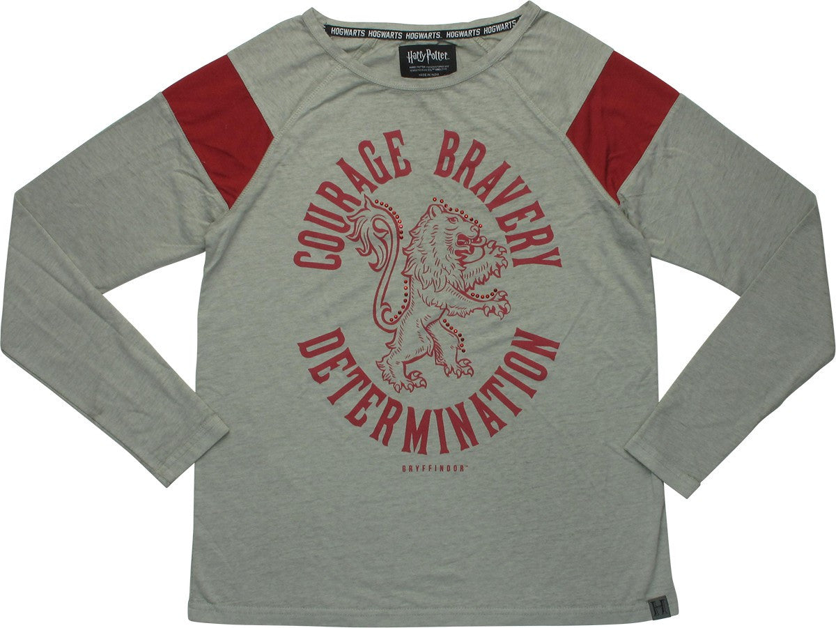 Harry Potter Gryffindor Traits LS Juniors T-Shirt
