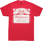 Budweiser Old Timer Heather Red T Shirt Sheer