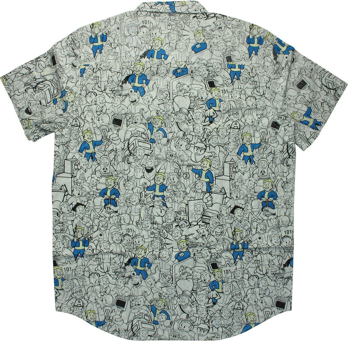 Fallout Vault Boy Perk AoP Button Down Shirt