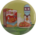 Rick and Morty Eyeholes Cereal Button