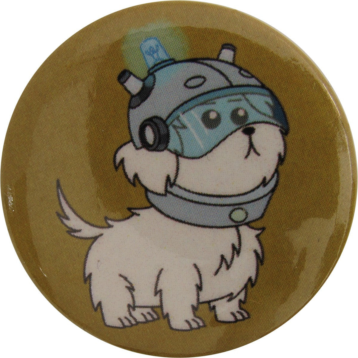 Rick and Morty Snuffles in Helmet Button