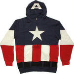 Captain America Costume Masked Hoodie